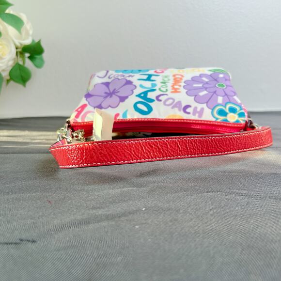 Coach Floral Graphic Print Multicolor Hobo Shoulder Bag NWT - Picture 7 of 8